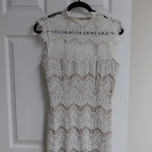 Cream Colored Spring/Summer Lace Dress